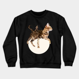 Moon Cat Crewneck Sweatshirt